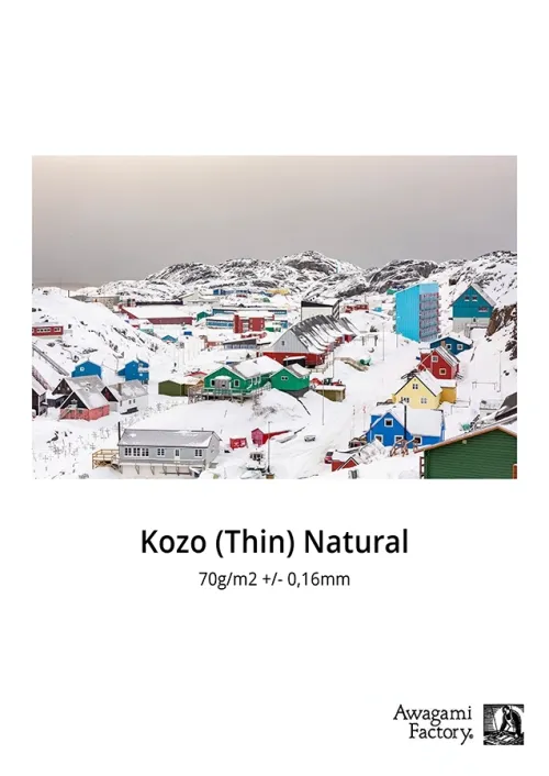 Productfoto van Awagami Kozo Thin Natural