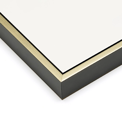 Baklijst zwart met goud