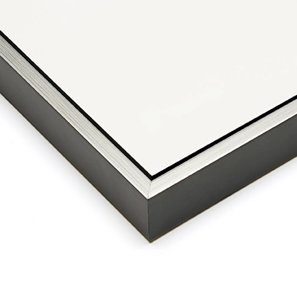 Baklijst zwart met zilver